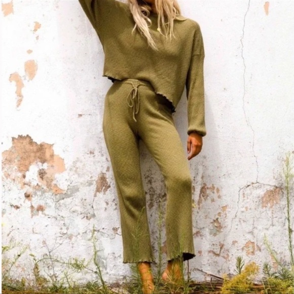 Billabong Pants & Jumpsuits Nwtbillabong Come Through Ribbed Set